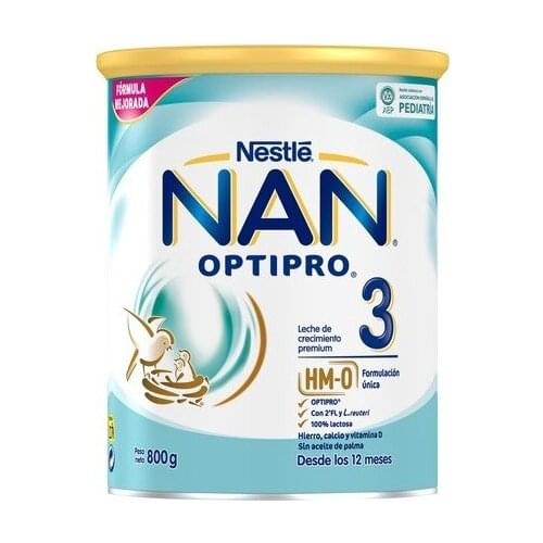 NAN OPTIPRO 3 PREPARADO LACTEO INFANTIL 800 G