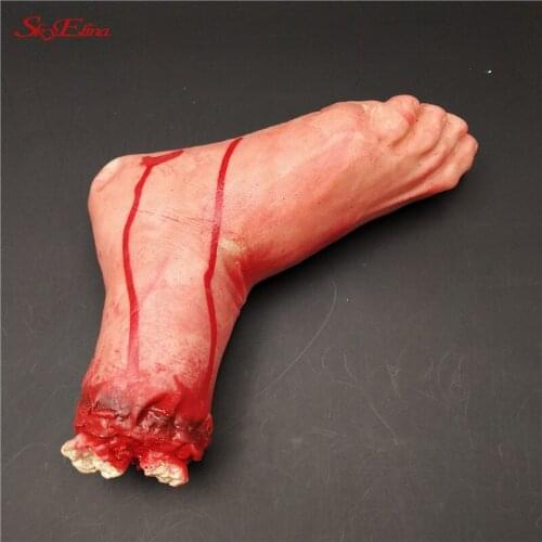 Novelty Dead Broken Hand Gadgets New Halloween Decoration Blood Horror Severed Bloody Limbs Hand Broken Finger Hand Foot 5z