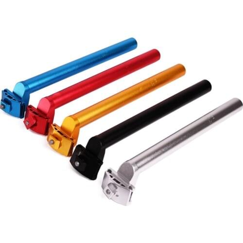 Portable Bicycle Seat Post Fixed Gear Bike Seatpost 25.4*300mm Aluminum Alloy MTB Seat Tube Horizontal Bicycle Seatpost 5 Color