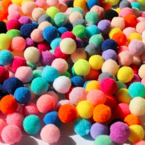 Pulaqi Pompom 10mm 15mm 20mm 25mm 30mm Soft Pompones Fluffy Plush Craft DIY Pom Poms Ball Furball Home Decor Sewing Supplies DIY