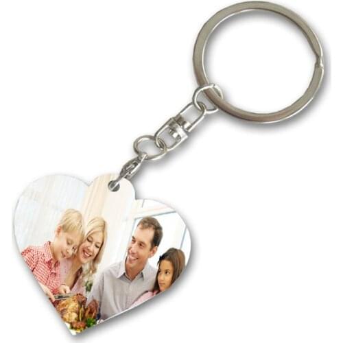 Blank metal key chains for sublimation heat tranfer consumables personality customized DIY jewelry wholesales