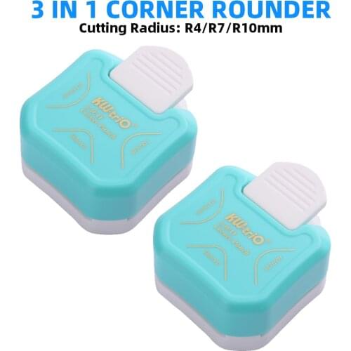 R4 R7 R10 3 In 1 Corner Rounder Paper Punches Border Punch Round Corner Paper Cutter Card Scrapbooking for DIY Handmade Crafts