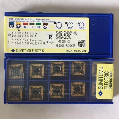 SNMG120408N-MU AC630M 100% Original SUMITOMO brand with the best quality 10pcs/lot free shipping