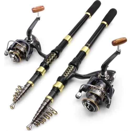 Brand New Rod and Roll Combo, Portable Spinning Fishing Rod 13BB Reel, Trout Rod, Beginner Fishing Carp Fishing Pesca 1.8m-3.6m