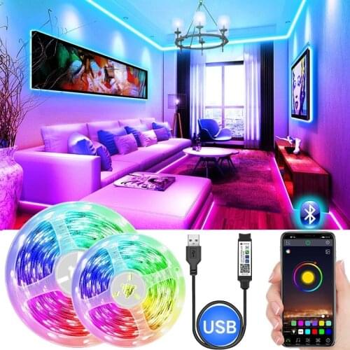 Dream LED Light Strip SMD 5050 RGB Bluetooth Music Set 12V Low Voltage Flexible Colorful Neon Light Strip Flexible Ribbon Tape