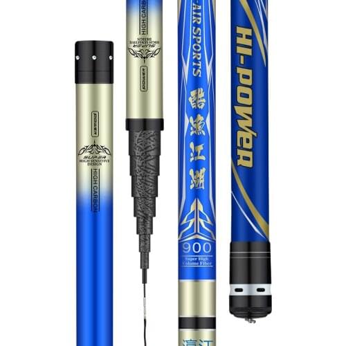 8m-17m Power Hand Poles Long Sections Telescopic Fishing Rod De Pesca Carbon Super Hard Taiwan Fishing Olta Peche Fishing Tackle