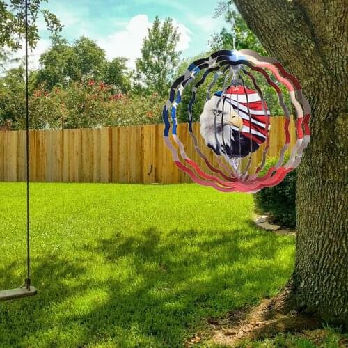 Independence Day Wind Spinner - 4th Of July Garden Decoration 3D Stainless