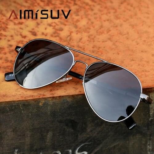 AIMISUV Polarized Womens Sunglasses 2021 Trend Fashion Men Pilot Sun Glasses Retro Brand Oversized Round Driving Eyewear UV400