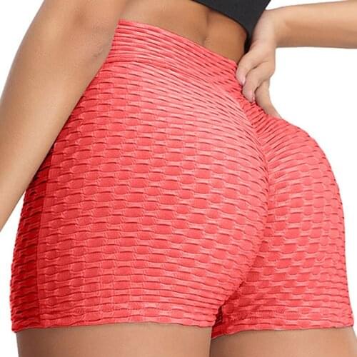Yoga Women Fitness Bubble Tight Shorts Jogging Running Stretchy Bandage Shorts Women Shorts Sport Women Gym Casual Shorts