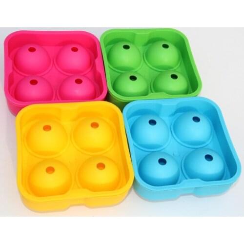 1PC Whiskey Ice Cube Maker Ball Mold Mould Brick Round Bar Accessiories High Quality Black Color Ice Mold Kitchen Tools XB 087