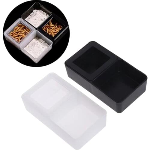 1pc Reptile Tank Insect Spider Ants Nest Snake Gecko Food Water Feeding Bowl Terrarium Breeding Feeders Box Pets Supplies