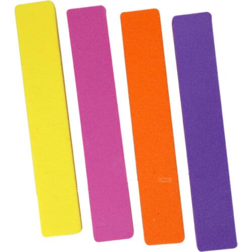 5pcs rectangle nail buffer block colorful file UV gel stand sponge polish pedicure callus remover manicure tools