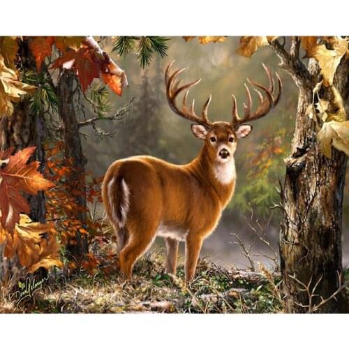 5D DIY Diamond Painting animal Full Square/Round Drill "wild Forest deer" 3D Embroidery Cross Stitch gift Home Decor NEW1873