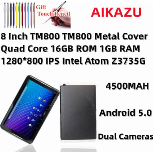 Glavey 8 Inch Intel Tablet PC AIKAZU TM800 Android 5.0 IPS Screen Quad Core 16G ROM 1G RAM 4500mA Aluminum Shell