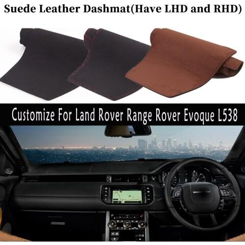 Accessories Car-styling Suede Leather Dashmat Dashboard Cover Dash Carpet For Land Rover Range Rover Evoque L538 2011~2018 RHD