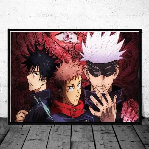 Anime Jujutsu Kaisen HD Canva Painting Wall Art Poster Scroll Waterproof Picture For Bar Home Room Decoration Large Size
