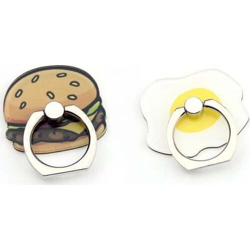 Mobile Phone Universal Finger Ring Buckle Phone Holder Stand Cartoon 360 Degree Rotating Lazy Desktop Pull Ring Holder
