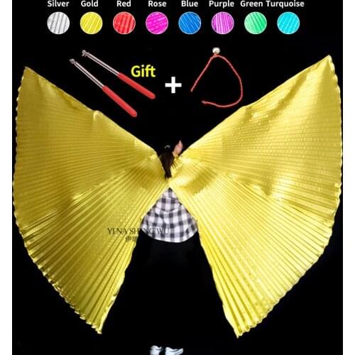 Children Adult Butterfly Wings Belly Dance Isis Wings Dance Accessory Bollywood Oriental Egypt Wings With Sticks Kids Adults New