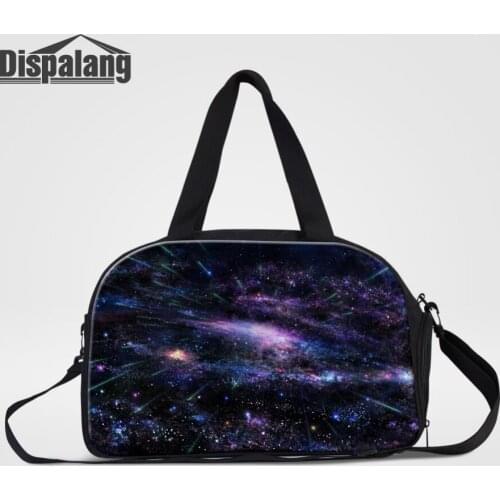 Dispalang Travel Bags Universe Space Galaxy Print Large Capacity Clothes Shoulder Bag Women Bag Unisex Luggage Travel Handbags