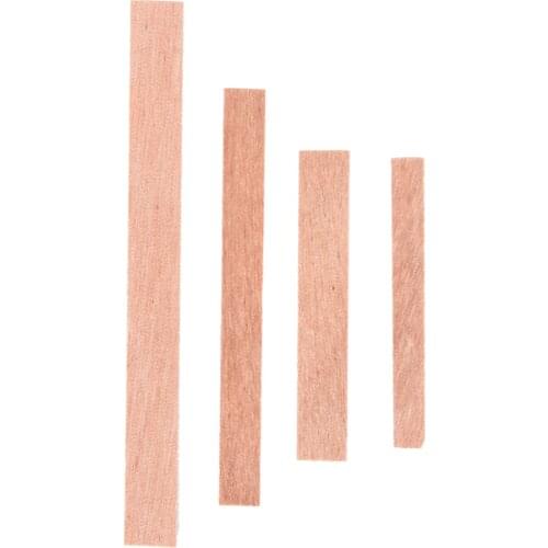 New 20 PCS 8mm/12.5mm/13mm Handmade Candle Wood Wick with Sustainer Tab DIY Candle Making Supplies Wax Wick Core
