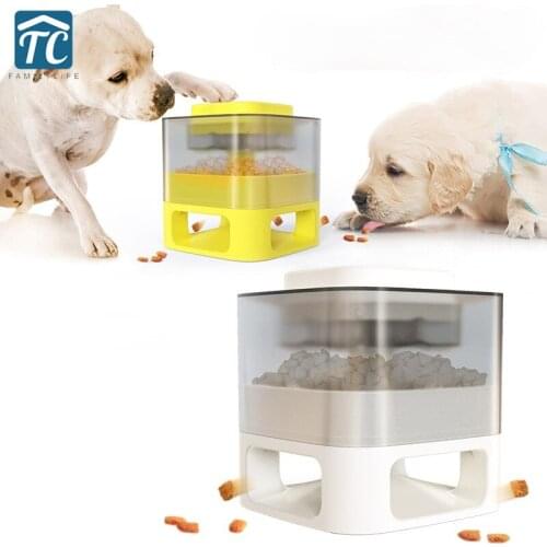 Pet Dogs Catapult Food Training Slow Food Dispenser Feeder Leaking Device Interactive Toy Puzzle Training for Cats Pet Supplies