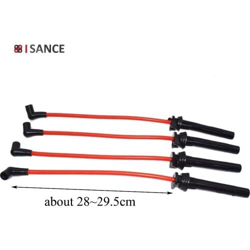 ISANCE Ignition Spark Plug Wire Cable Set Kit R50 R53 10.2mm 10mm For BMW Mini Cooper & S 1.6L 2002 2003 2004 2005 2006