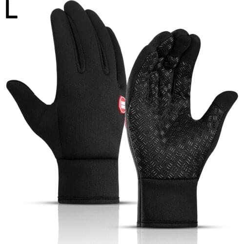 Unisex Ski Gloves Winter Warm Windproof Waterproof Anti-slip Fleece Thermal Touch Screen Bike Ski Running Profession Gloves