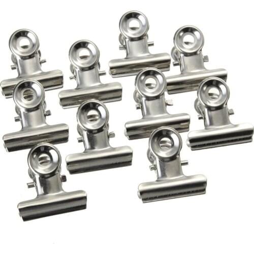 10 PCS Metal Round Head Iron Clip Is Tight And Does Not Fall Off Suitable As A Bill Clip Paper Clip Book Clip Office Supplies
