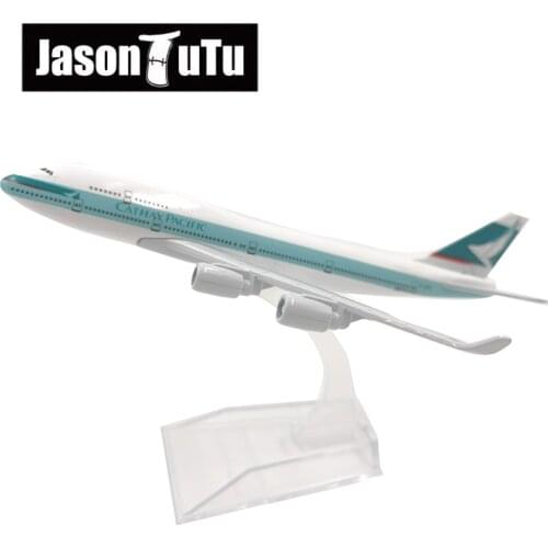 JASON TUTU 16cm Cathay Pacific Boeing 747 Airplane Model Plane Model Aircraft Diecast Metal 1/400 Scale Factory Dropshippin