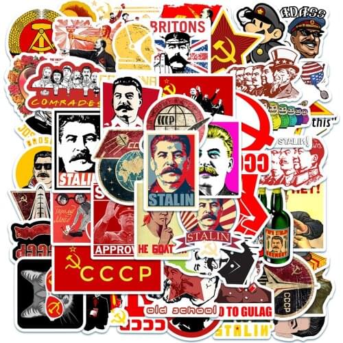 10/50pc Cool Soviet Union Stalin USSR CCCP HET Stickers for Car Motorcycle Bike Luggage Skateboard Laptop Guitar Vinyl Decals