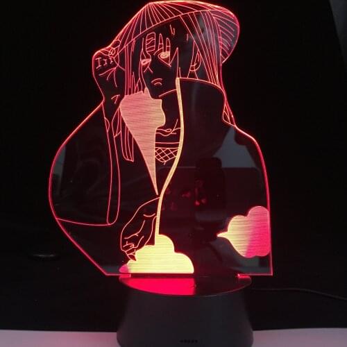Akatsuki 3D LED Visual Illusion Changing Night Light Birthday Gift Home Decor Lamp Remote Control Bedroom Nightlight Dropship