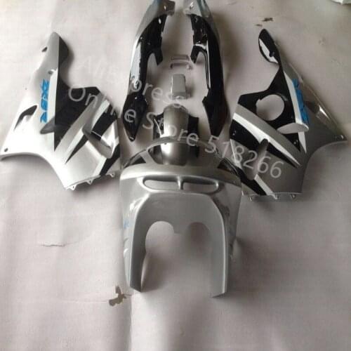 Silver black Motorcycle Fairing kits for Kawasaki NINJA ZX 6R 1994 1995 1996 1997 bodywork zx6r 94-97 ABS fairing