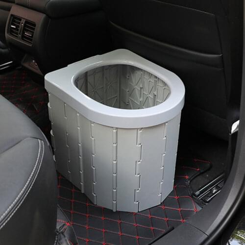 Portable Folding Commode Toilet Seat for Camping Hiking Waterproof Muti-functional Outdoor Accessories Car Foldable Toilet