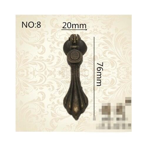 A11 Zinc alloy European Garden single hole copper zinc alloy handle antique wardrobe cabinet door door handle style