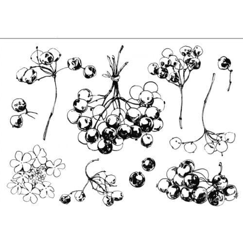 Sweet fruite stamp Clear Stamp for Scrapbooking Transparent Silicone Rubber DIY Photo Album Decor 0806