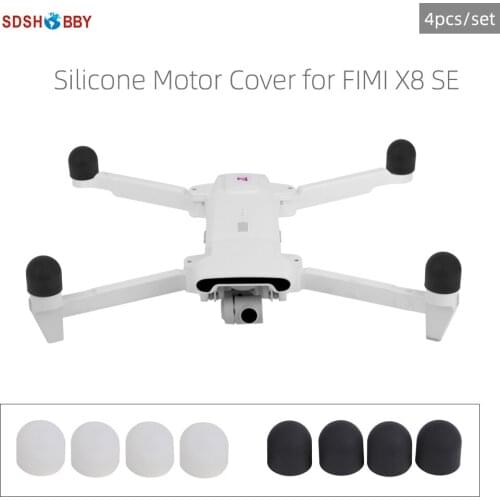 Sunnylife 4 Pcs/Set Motor Protective Cover Silicone Guard Cap Motor Protector for FIMI X8 SE 2020