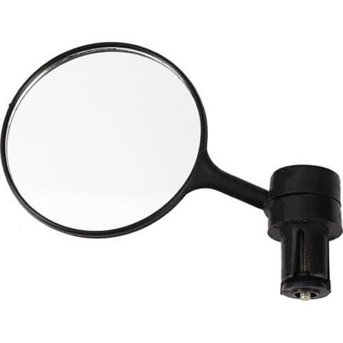 Bike Rearview Mirror Mountain Bike Handlebar End Mounted Flat Wide Angle Mirror Bicycle Accessory