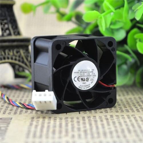 40mm 12V 0.45A 12V PWM Double Ball Cooling Fan 2/3/4 Pin Connector For DELTA FFB0412SHN 4028 Replacement Cooling Fan