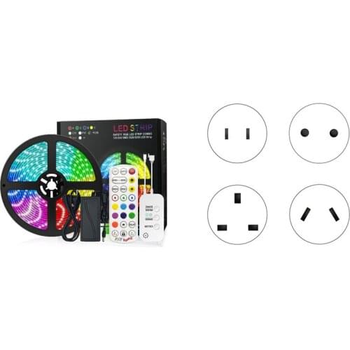 Waterproof LED Light Strip 5050RGB Music Light Strip 20M 600 Light Intelligent Bluetooth 24 Key Colorful Light