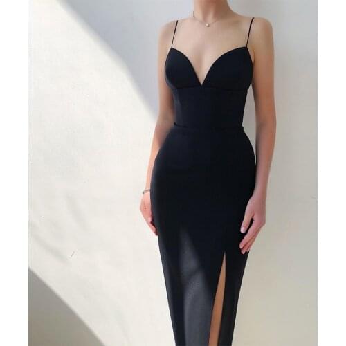 Seamyla New Summer Women White Bodycon Bandage Dress Sexy V Neck Spaghetti Strap Club Celebrity Runway Party Maxi Dress Vestidos