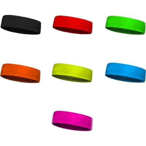 1PC Sports Elastic Headband Running Sweat-Absorbent Headband Male And Female Hair Accessories Fitness Yoga Headgear Solid Color