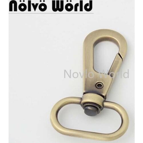 10-50 pieces 6 colors 53*20mm 54*25mm metal shoulder strap belt clasp clip for purse swivel snap hook bag parts