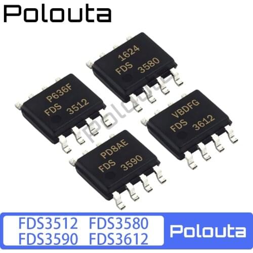 10 Pcs/lot Polouta FDS3580 FDS3512 FDS3590 FDS3612 SOP8 SMD Field Effect Transistor Patch Packages Multi-specification