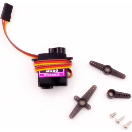 10pcs Metal gear Digital MG90S 9g Servo Motor Conditioner For Rc Helicopter car boat plane