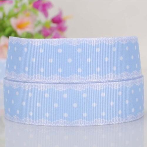 10 yards 7/8 " 22 mm light purple dots pattern print grosgrain tape DIY handmade hairbow cartoon ribbon free shipping