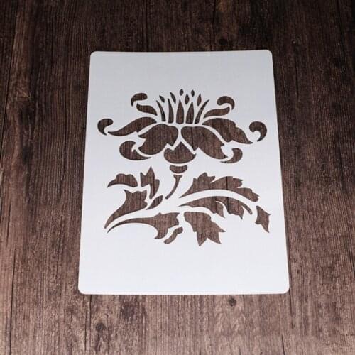 2 Sheet Painting Template DIY Stencil Wall Layering Scrapbooking Diary Stamp Coloring Embossing Decoration Reusable 21*29.7cm