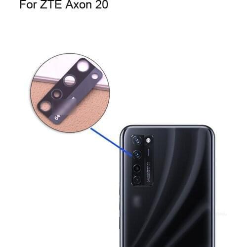 2PCS High quality For ZTE Axon 20 5G Back Rear Camera Glass Lens test good For ZTE Axon20 A2121 Replacement Parts
