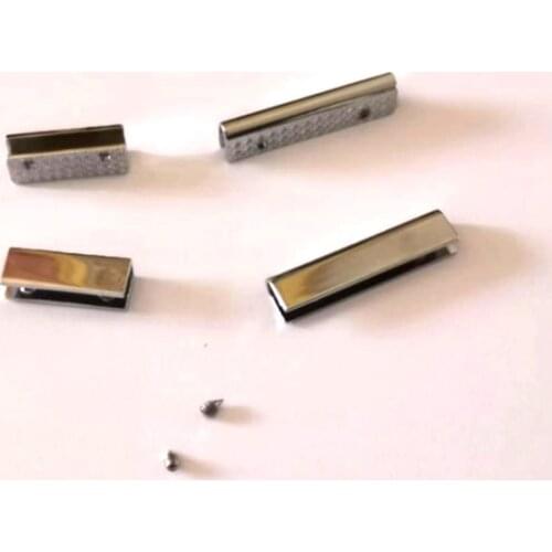 25mm bag purse strap decoration end clips by screws,high quality square strap cover clasp