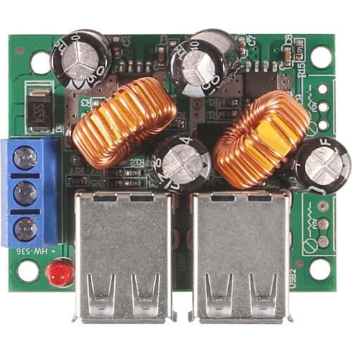 4 Four USB Port A5268 Step Down Power Supply Converter Board Module DC 12V 24V 40V to 5V 5A For MP3/MP4 Phone Car Equipment