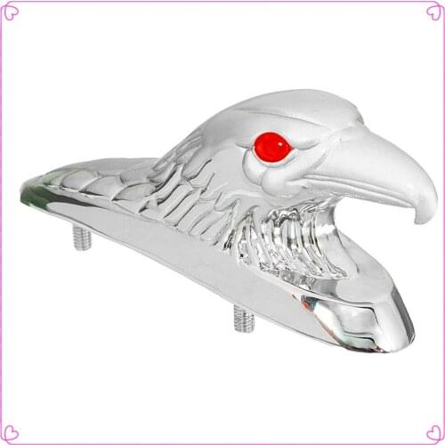 Motorcycle accessories eagle head Ornament front fender bonnet light for Kawasaki VERSYS 650cc ZG1000 CONCOURS ZRX1100 1200